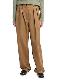 Igor Cotton-Cashmere Pleated Pants
