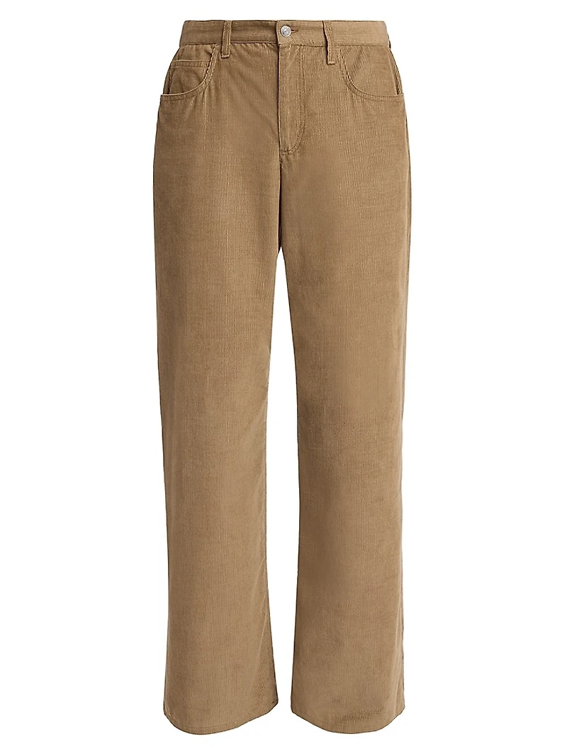 Eglitta Cotton Corduroy Straight-Leg Pants