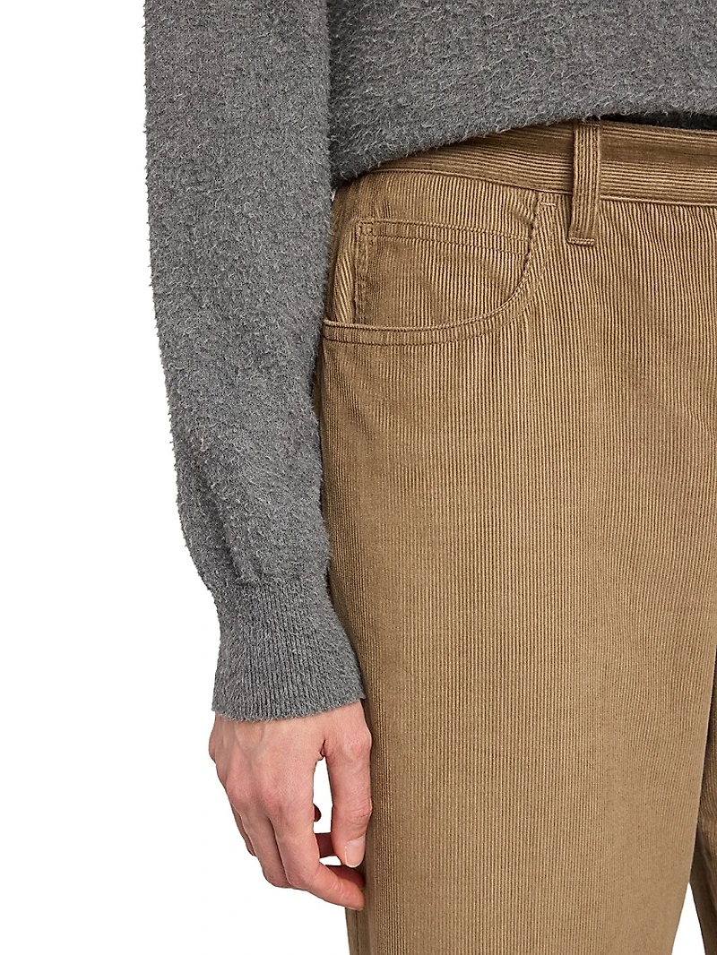 Eglitta Cotton Corduroy Straight-Leg Pants