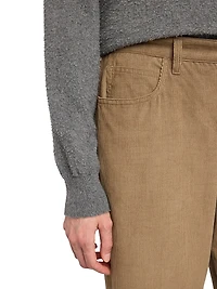 Eglitta Cotton Corduroy Straight-Leg Pants