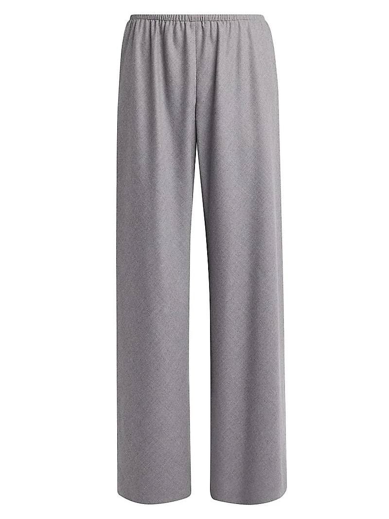 Gala Virgin Wool Wide-Leg Pants