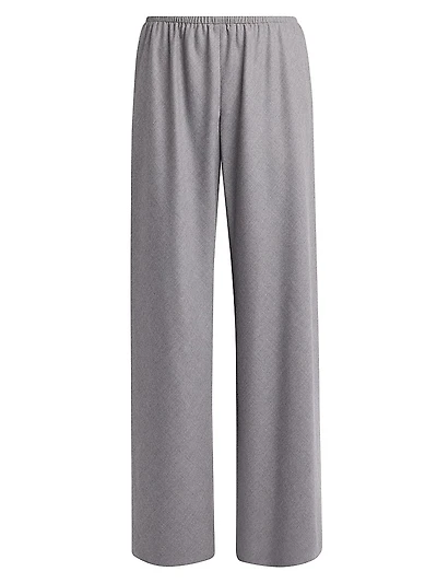 Gala Virgin Wool Wide-Leg Pants