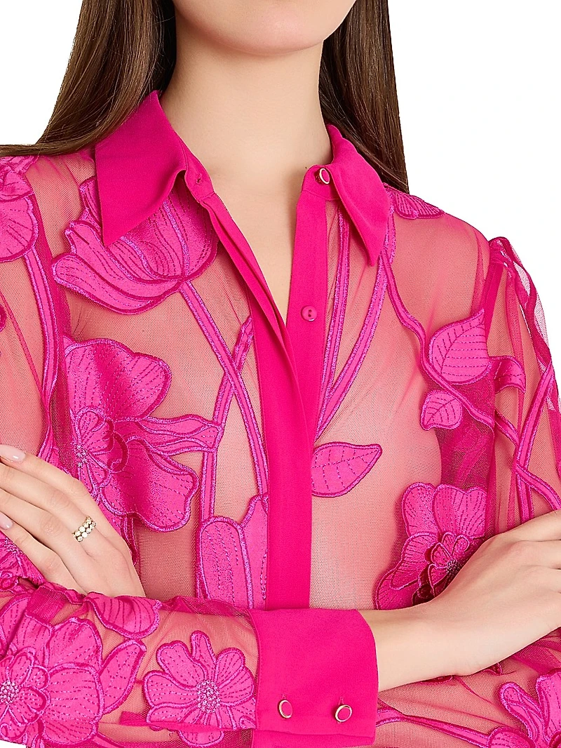 Ashton Grand Fleur Embroidered Top