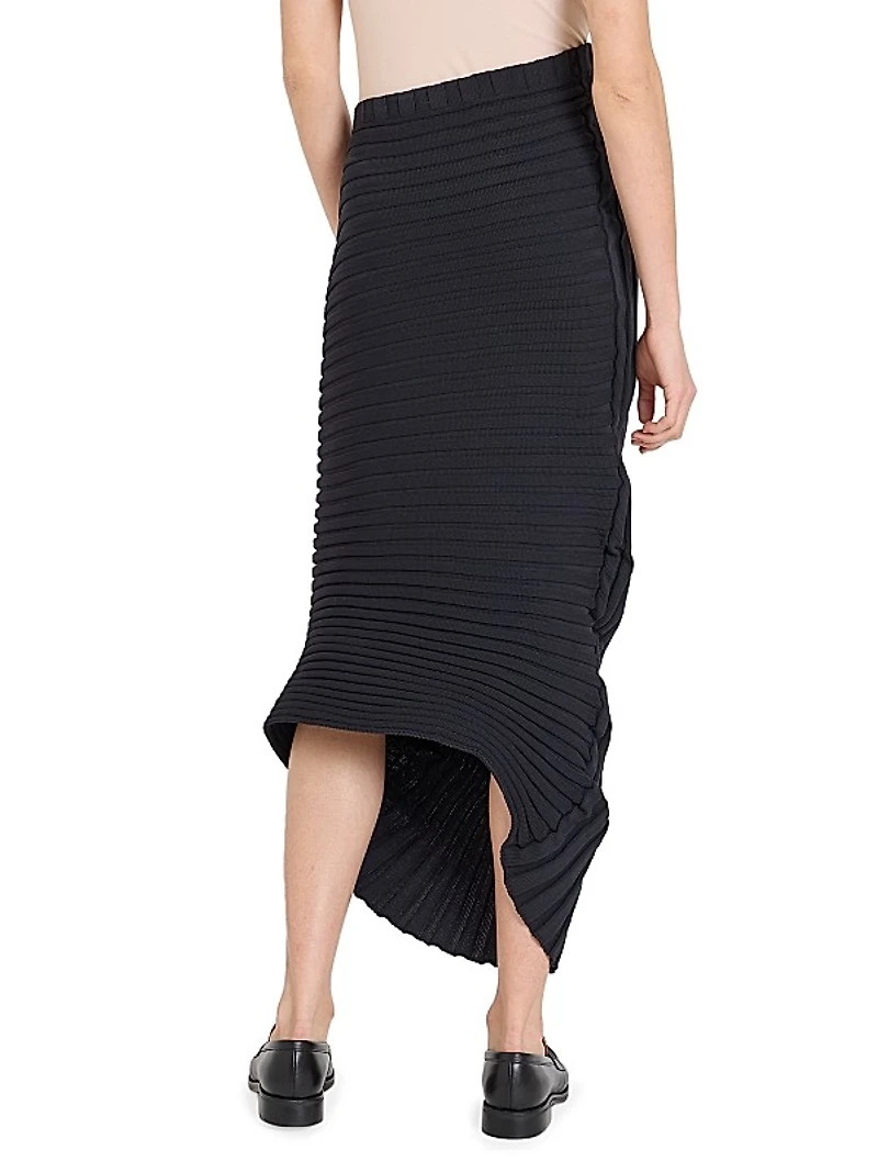 As It Is Pleated Knit Midi-Skirt