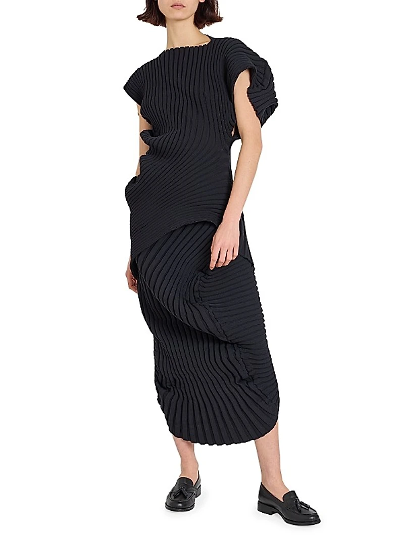 As It Is Pleated Knit Midi-Skirt