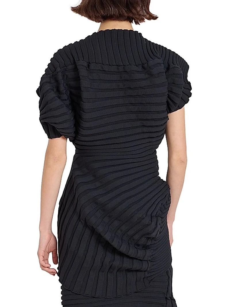 As It Is Pleated Knit Top