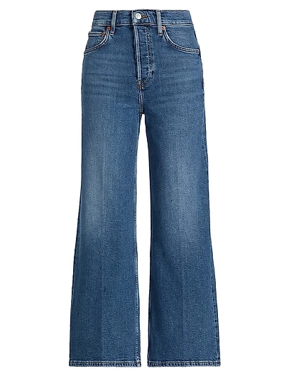 Mid 70s High-Rise Wide-Leg Crop Jeans