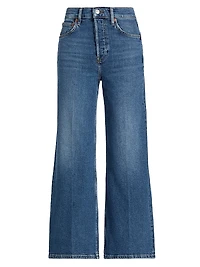 Mid 70s High-Rise Wide-Leg Crop Jeans