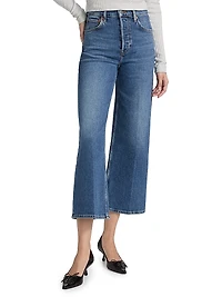 Mid 70s High-Rise Wide-Leg Crop Jeans