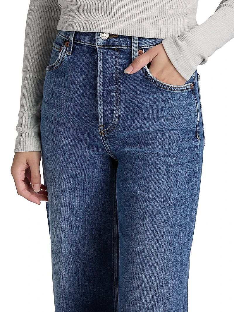 Mid 70s High-Rise Wide-Leg Crop Jeans