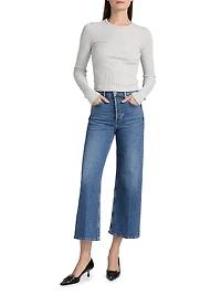 Mid 70s High-Rise Wide-Leg Crop Jeans
