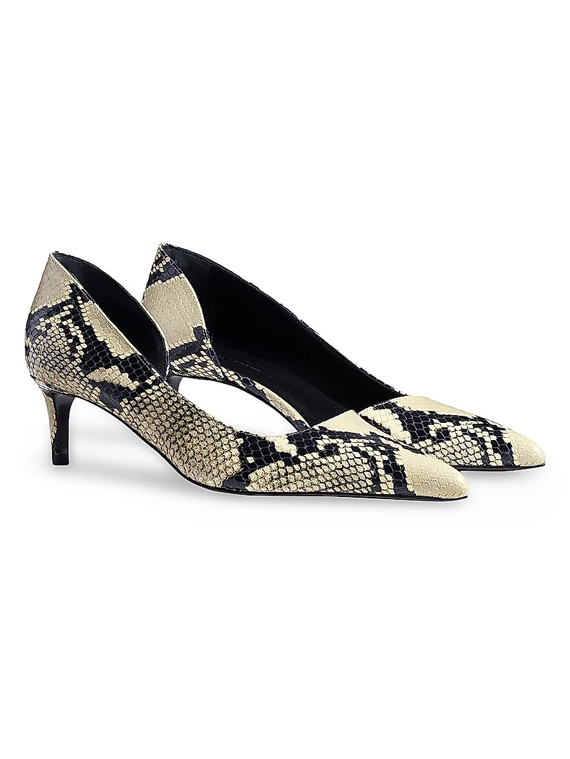 Jett 45MM Snakeskin Leather d'Orsay Pumps