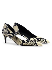 Jett 45MM Snakeskin Leather d'Orsay Pumps