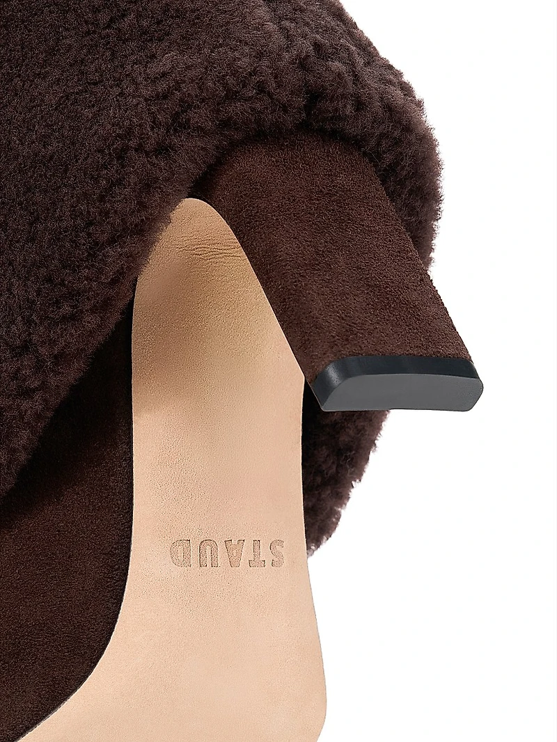 Wally 90MM Shearling Foldover Boots