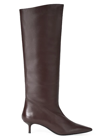 Sebastian 50MM Leather Knee-High Boots