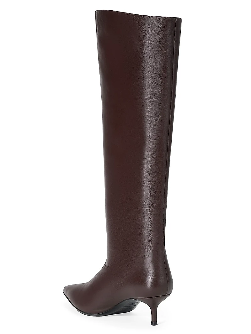 Sebastian 50MM Leather Knee-High Boots
