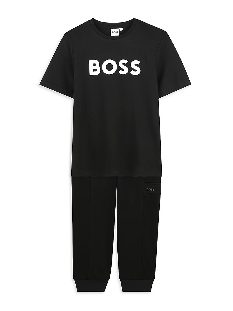 Little Boy's Logo Crewneck T-Shirt