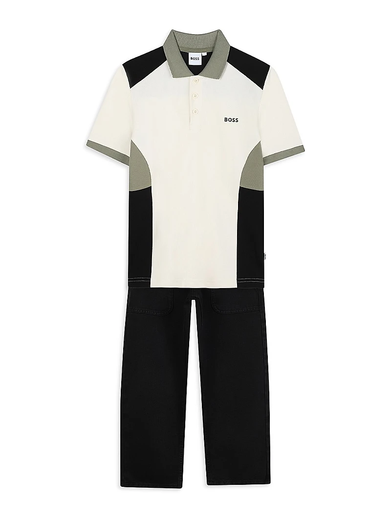 Little Boy's & Pique Polo Shirt