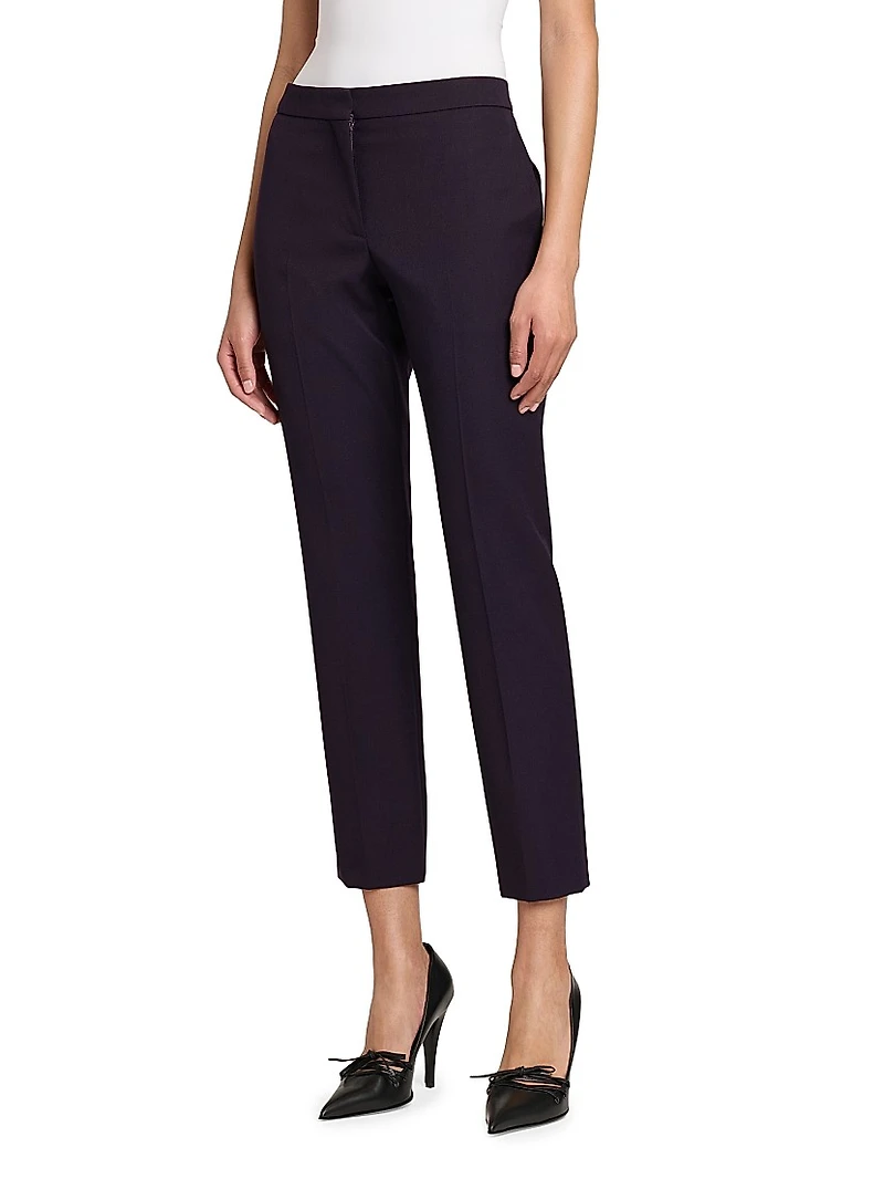 Grain De Poudre Wool Cigarette Trousers