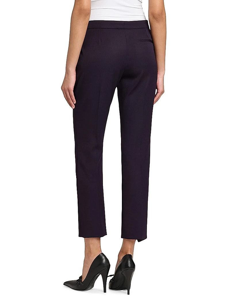 Grain De Poudre Wool Cigarette Trousers