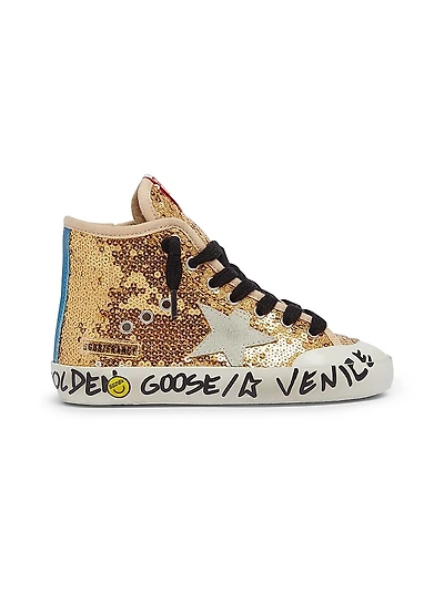 Baby Girl's & Little Francy Penstar Sequined High-Top Sneakers