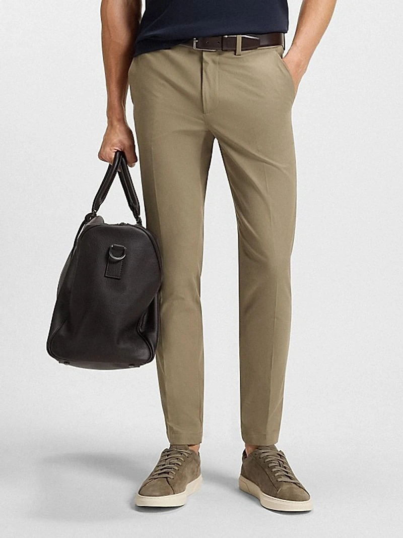 Slim-Fit Pants in a Stretch-Cotton