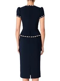 Bisou Crystal-Embellished Midi-Dress