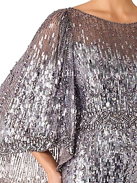 Ines Sequin-Embellished Gown