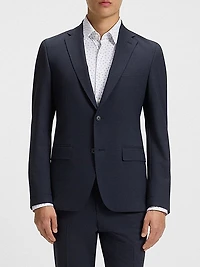 Slim-Fit Shirt in Printed Performance-Stretch Jersey