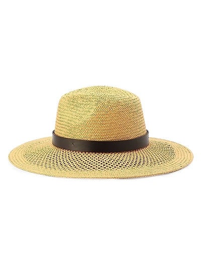 Open Weave Straw Fedora