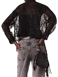 Lace Pussy Bow Shirt