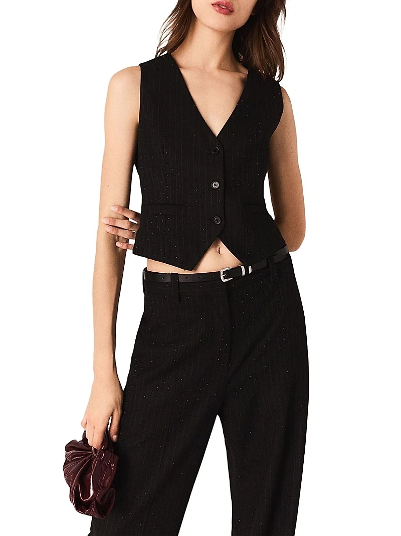 Diamanté Tailored Vest