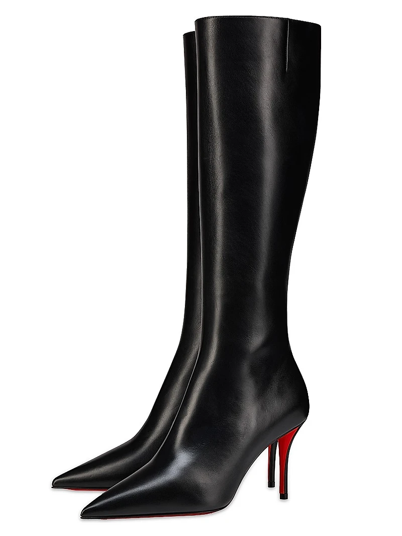 Miss Z Botta 80MM Leather Knee High Boots