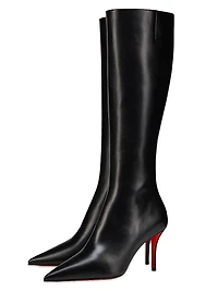 Miss Z Botta 80MM Leather Knee High Boots