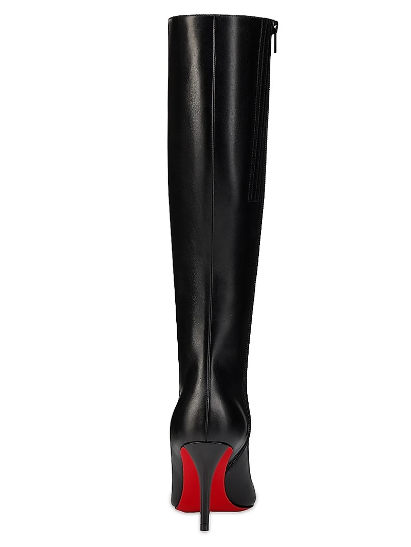Miss Z Botta 80MM Leather Knee High Boots
