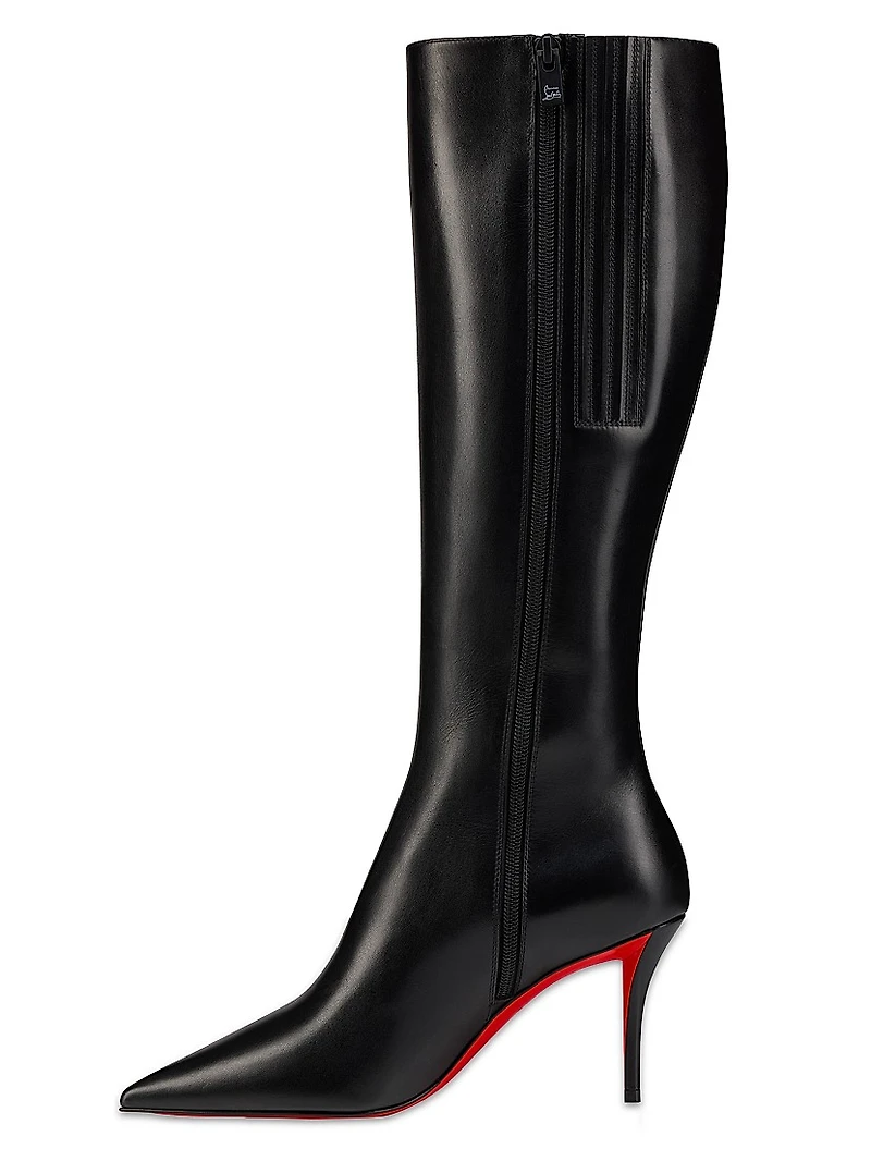 Miss Z Botta 80MM Leather Knee High Boots