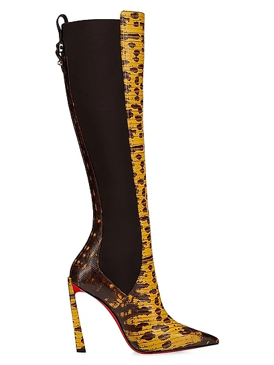 Condodo Botta 100MM Leather Knee High Boots