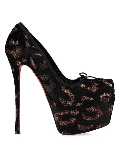 Cassia Nodo 160MM Alta Embroidered Velvet Pumps