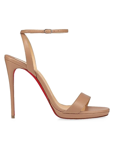 Loubi Queen 120MM Leather Sandals