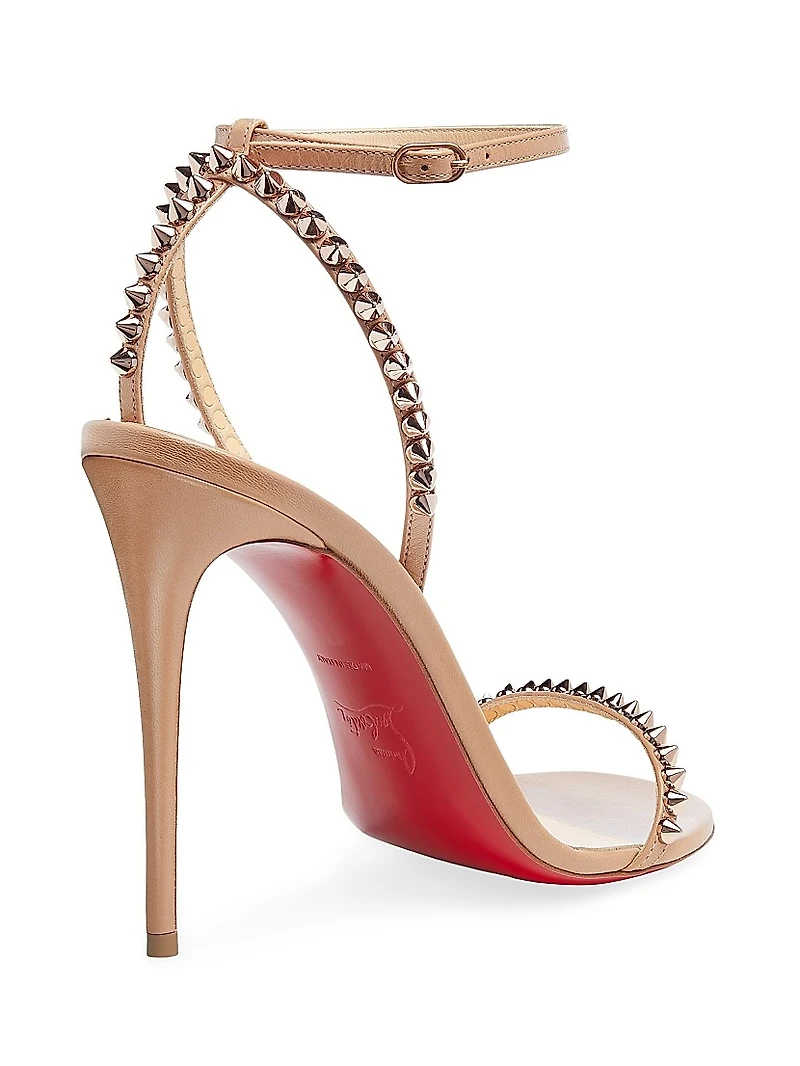 So Me 100MM Leather Sandals