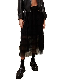 Tulle Midi Skirt