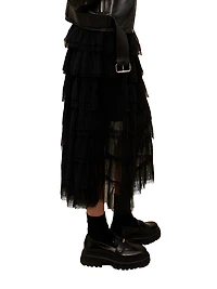 Tulle Midi Skirt