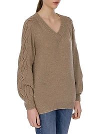 V-Neck Pullover Sweater