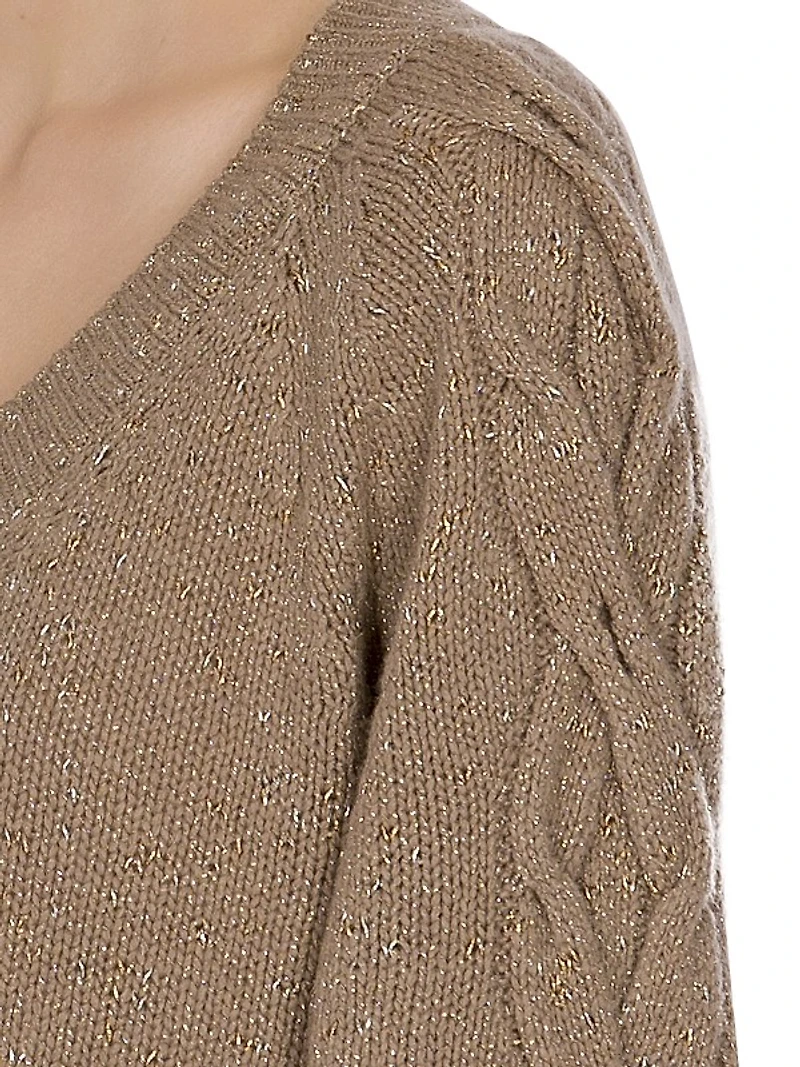 V-Neck Pullover Sweater
