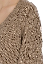 V-Neck Pullover Sweater