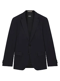 Single Breasted Jacket Virgin Wool Serge