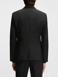 Single Breasted Jacket Virgin Wool Serge