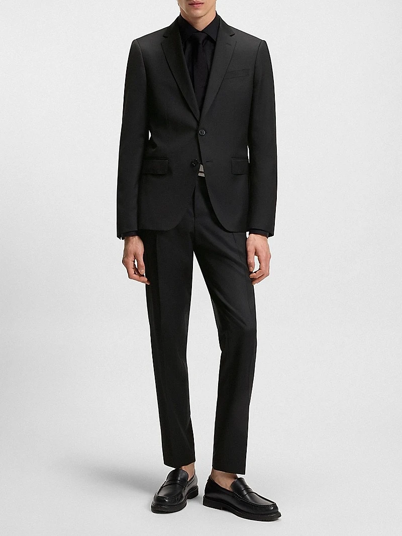 Single Breasted Jacket Virgin Wool Serge