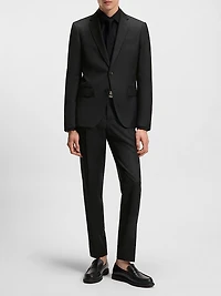 Single Breasted Jacket Virgin Wool Serge