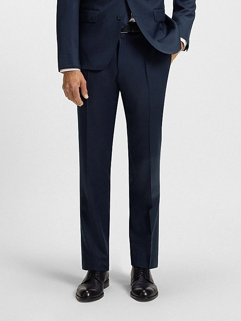 Formal Trousers in Virgin-Wool Serge